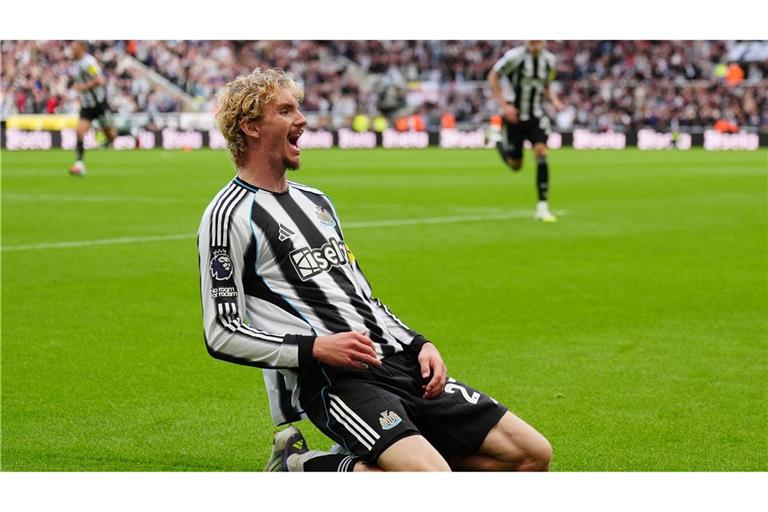 Bejubelt seinen ersten Treffer in der Premier League: Nick Woltemade.
