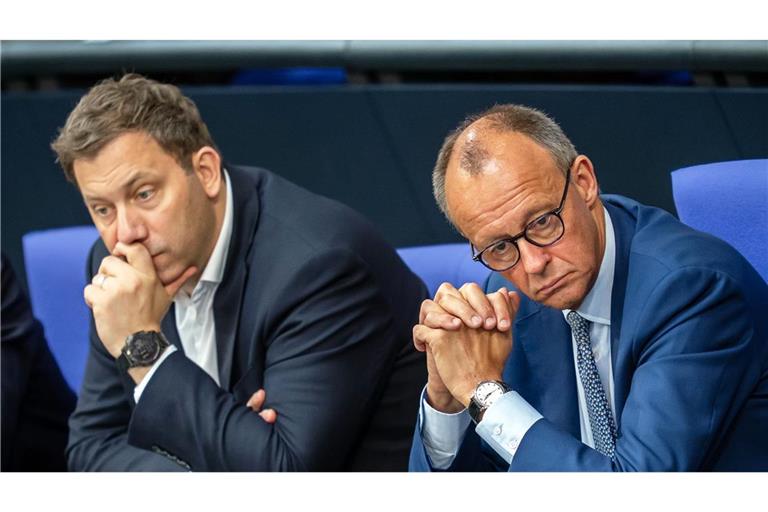 Bekommen Lars Klingbeil (SPD) und Friedrich Merz (CDU) die Probleme des Landes in den Griff?