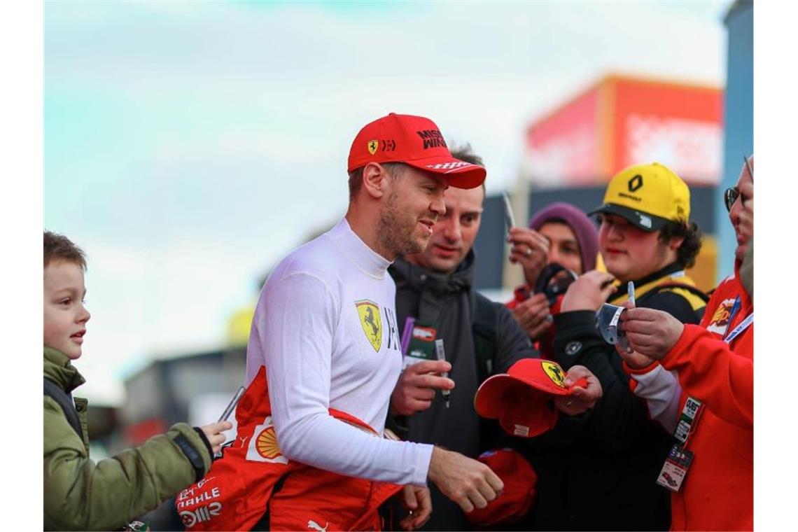 Beliebt bei den Formel-1-Fans: Ferrari-Star Sebastian Vettel. Foto: Alessio De Marco/LPS via ZUMA Wire/dpa