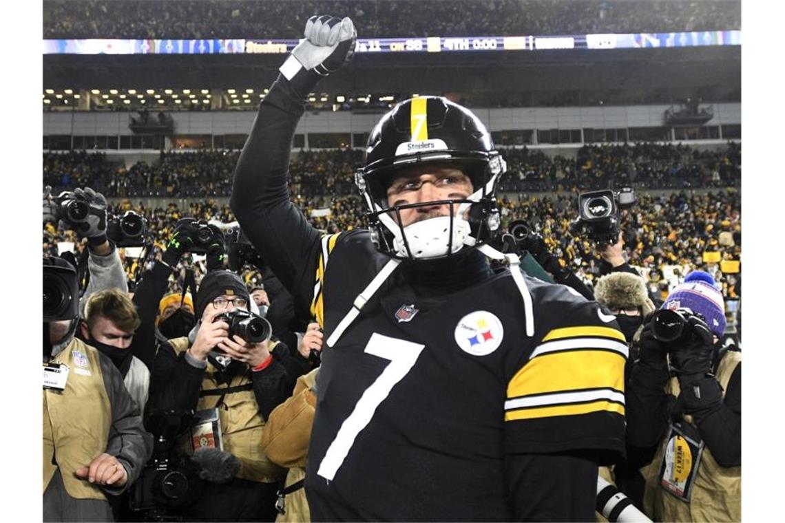 Roethlisberger bekommt ein Extra, St. Brown Respekt Ben Roethlisberger, Quarterback der Pittsburgh Steelers. Foto: Don Wright/FR87040 AP/dpa