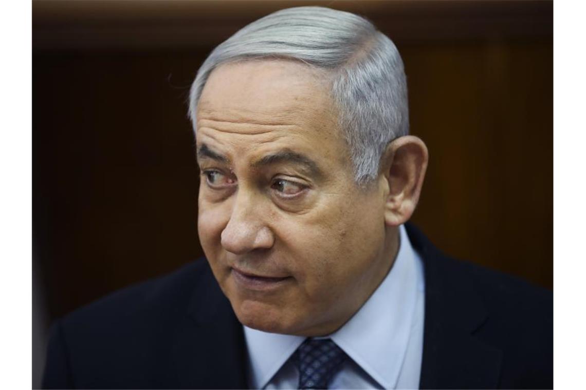 Benjamin Netanjahu, Ministerpräsident von Israel, ist wegen Korruption angeklagt. Foto: Oded Balilty/AP/dpa
