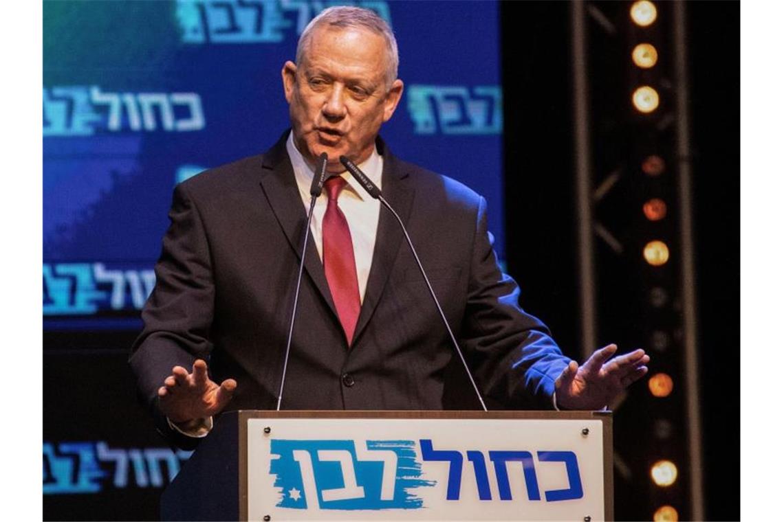 Ex-Militärchef Gantz will Ministerpräsident in Israel werden