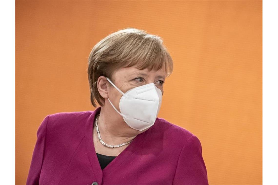Berät mit Bund und Ländern über mögliche Lockerungen der Corona-Beschränkungen: Bundeskanzlerin Angela Merkel. Foto: Michael Kappeler/dpa-Pool/dpa
