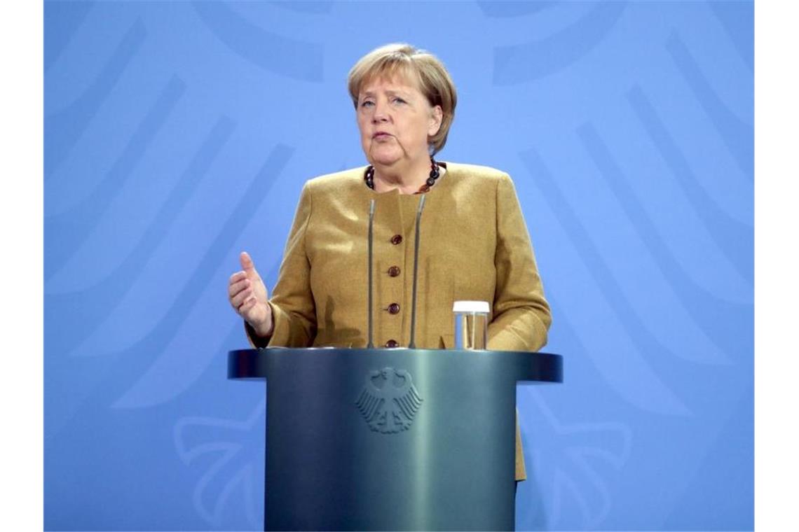Tag der Corona-Entscheidungen - Was steht auf dem Plan? Beratungen mit Ministerpräsidenten „überfällig“: Angela Merkel. Foto: Christoph Soeder/dpa