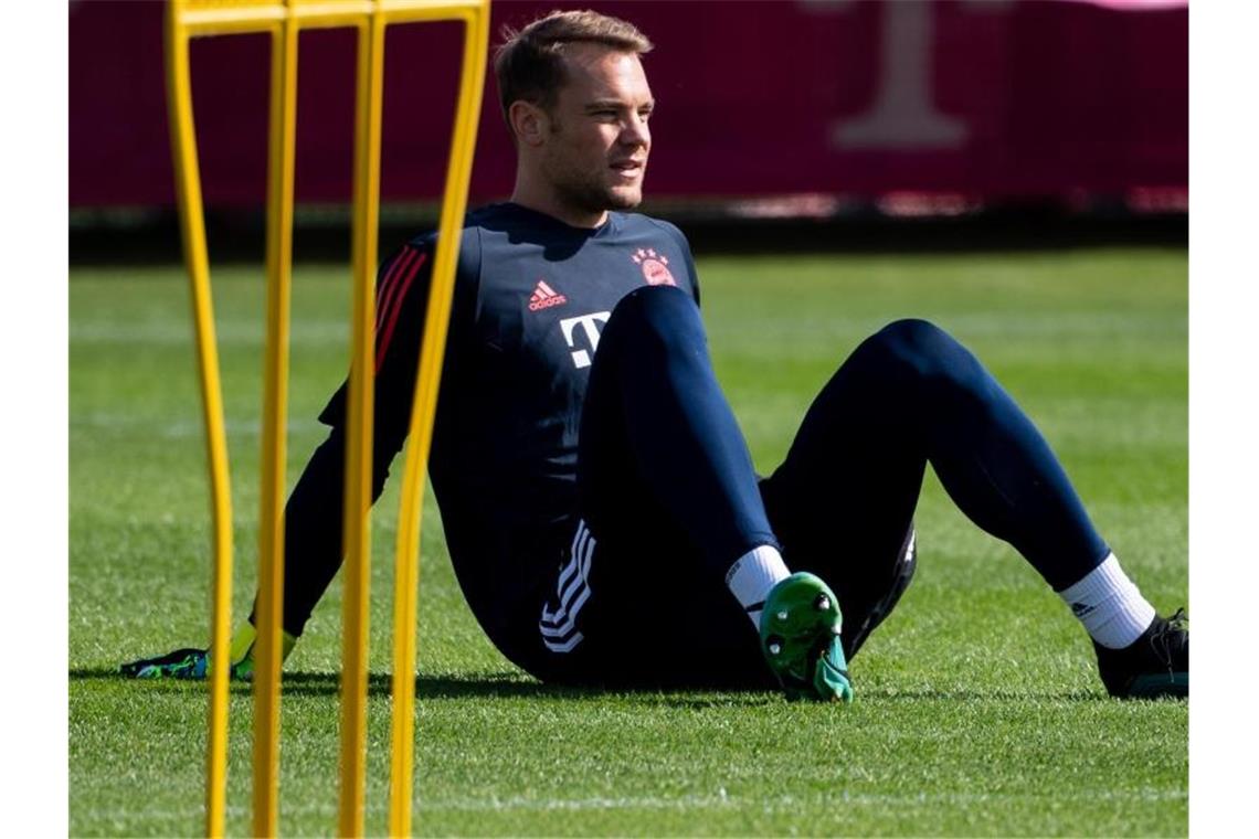 Neuer happy: Königsklassen-Entzug vorbei Bereit für den Königsklassen-Auftakt: Bayern-Keeper Manuel Neuer. Foto: Sven Hoppe