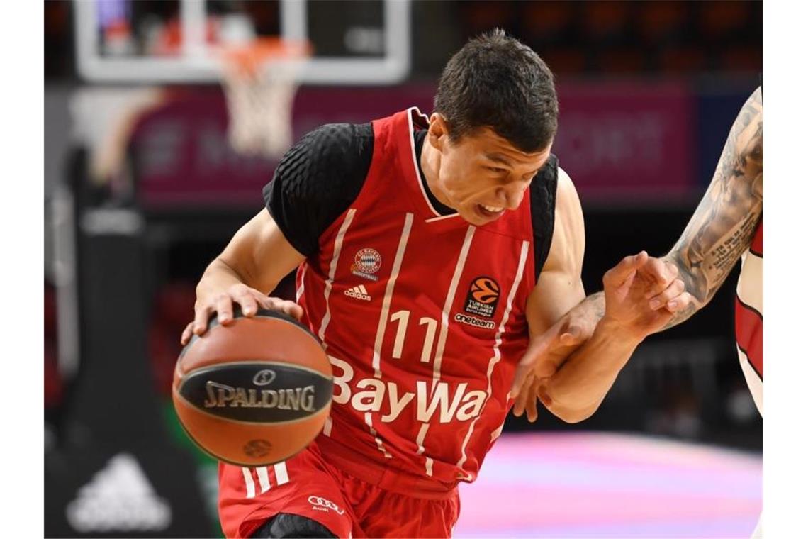 Bayern-Basketballer bereit für magische Nacht „Bereit, motiviert und fokussiert“: Vladimir Lucic soll für die Bayern die entscheidenden Punkte gegen Olimpia Mailand machen. Foto: Tobias Hase/dpa