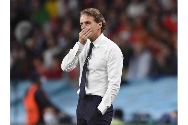 Bereitet sein Team in heimischen Gefilden auf das EM-Finale in Wembley vor: Italien-Coach Roberto Mancini. Foto: Fabio Ferrari/LaPresse via ZUMA Press/dpa
