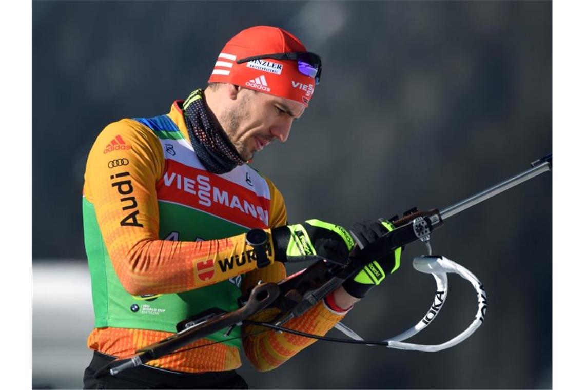 Bereitet sich seit knapp einem Monat auf den Weltcupstart Ende November vor: Biathlon-Olympiasieger Arnd Peiffer. Foto: Hendrik Schmidt/dpa