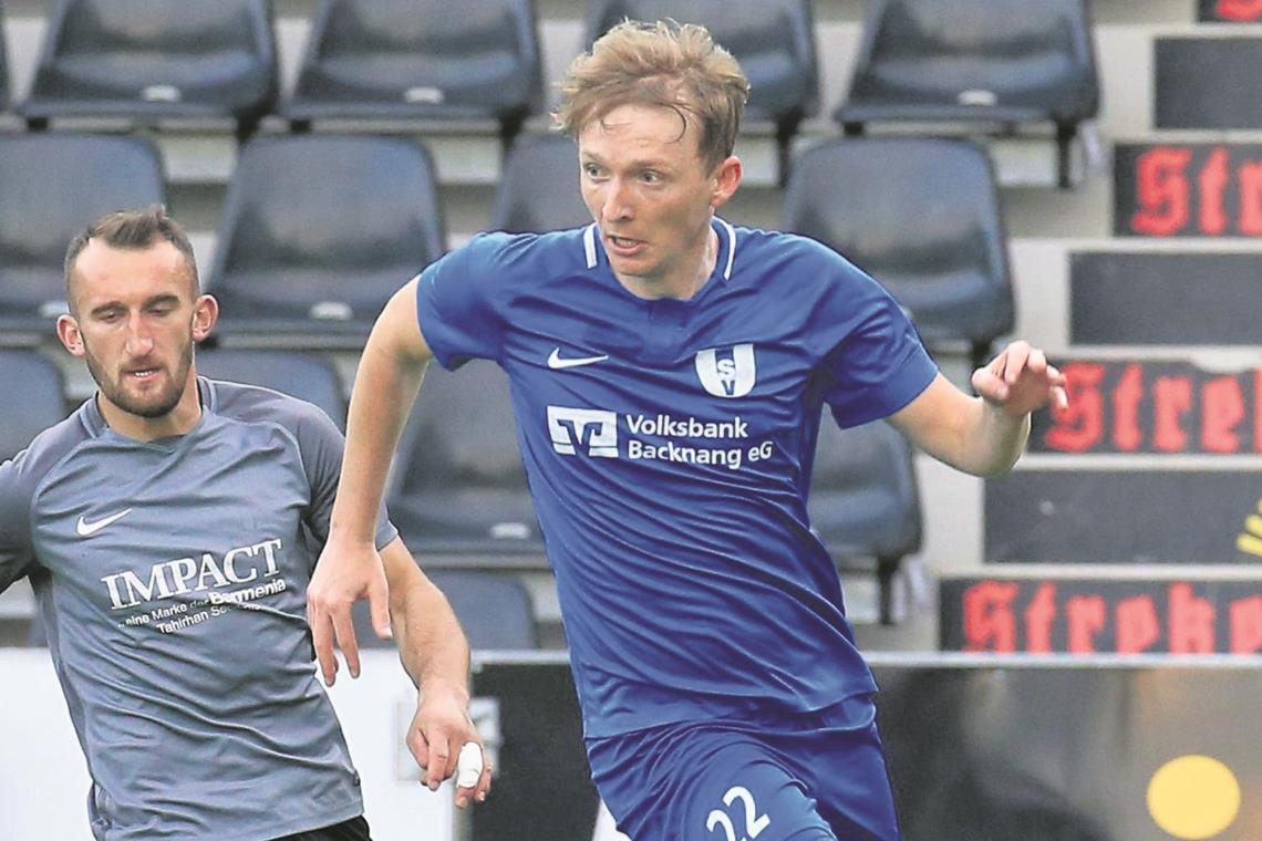 SVU macht mit Hößlinswart kurzen Prozess Bereitete das 1:0 mustergültig vor und erzielte das 2:0 für den SVU selbst: Tim Kaltenthaler.