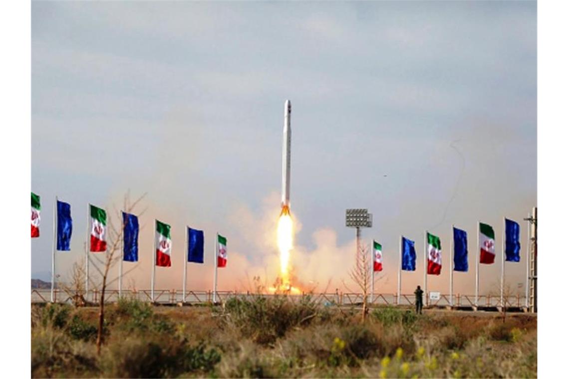 Iran meldet erfolgreichen Satellitenstart Bereits im April vergangenen Jahres berichtete Iran von einem erfolgreichen Satellitenabschuss. Foto: Sepahnews/AP/dpa