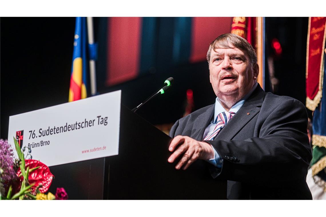Bernd Posselt, Sprecher der Sudetendeutschen Volksgruppe.