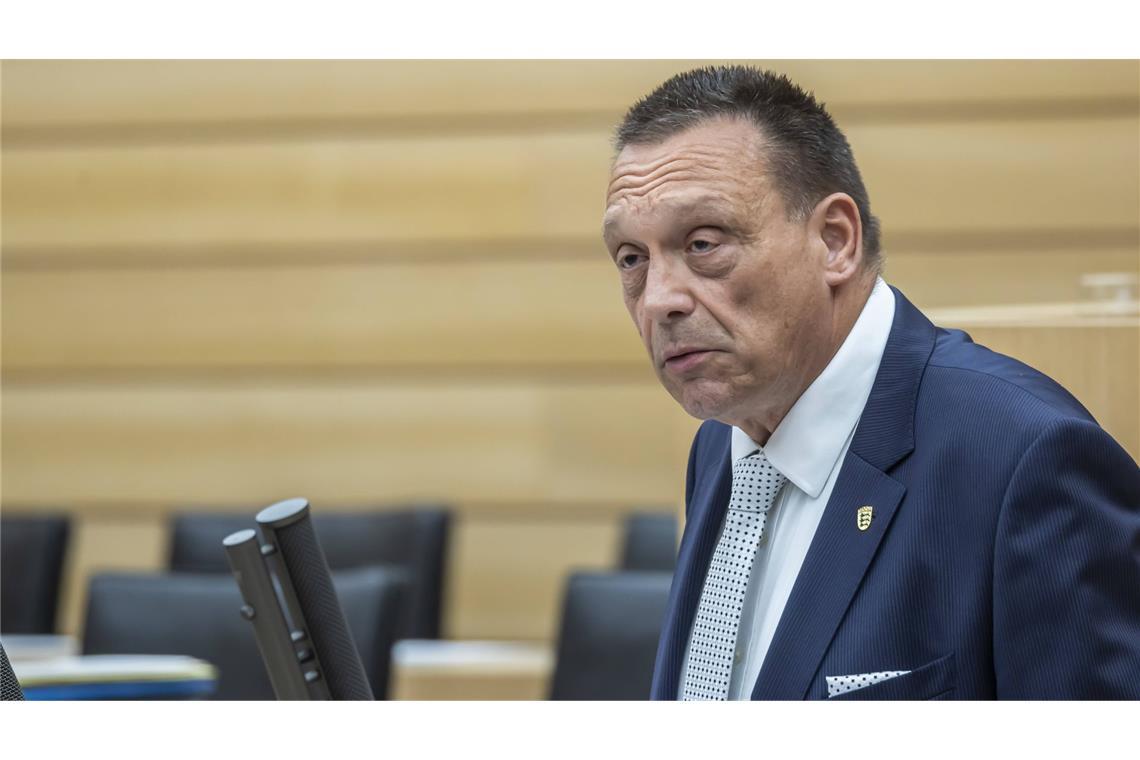 Bernhard Eisenhut sitzt für die AfD im Landtag (Archivbild).