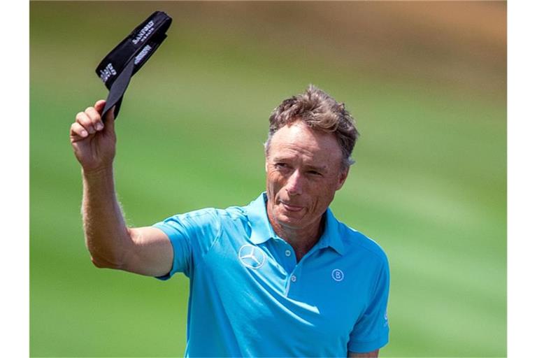 Bernhard Langer spielte an seinem 64. Geburtstag eine 64er-Runde. Foto: Jens Büttner/dpa-Zentralbild/dpa