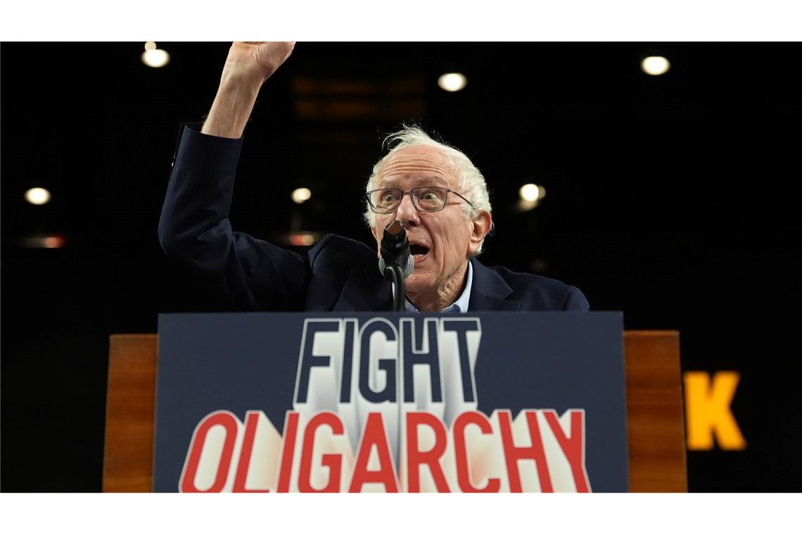 Bernie Sanders ist in den USA auf Tour. (Archivbild)