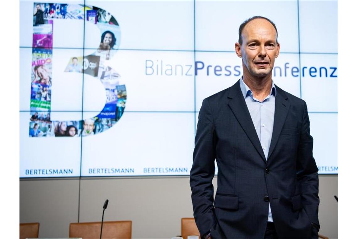 Bertelsmann: Höchster Umsatz im 1. Quartal seit 2008 Bertelsmann-Vorstandvorsitzender Thomas Rabe. Das Medienunternehmen ist mit einem deutlichen Plus ins 1. Quartal gestartet. Foto: Bernd von Jutrczenka