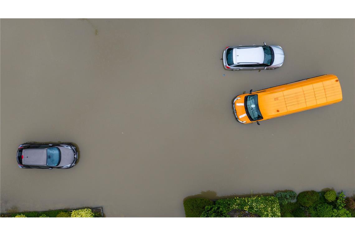 Besonders viel Regen fiel am Niederrhein.