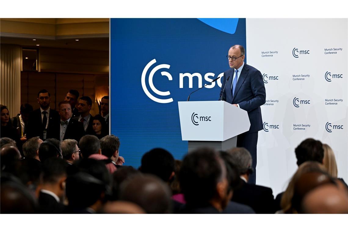 Bestätigt Gespräche über europäische nukleare Abschreckung: Bundeskanzler Friedrich Merz.