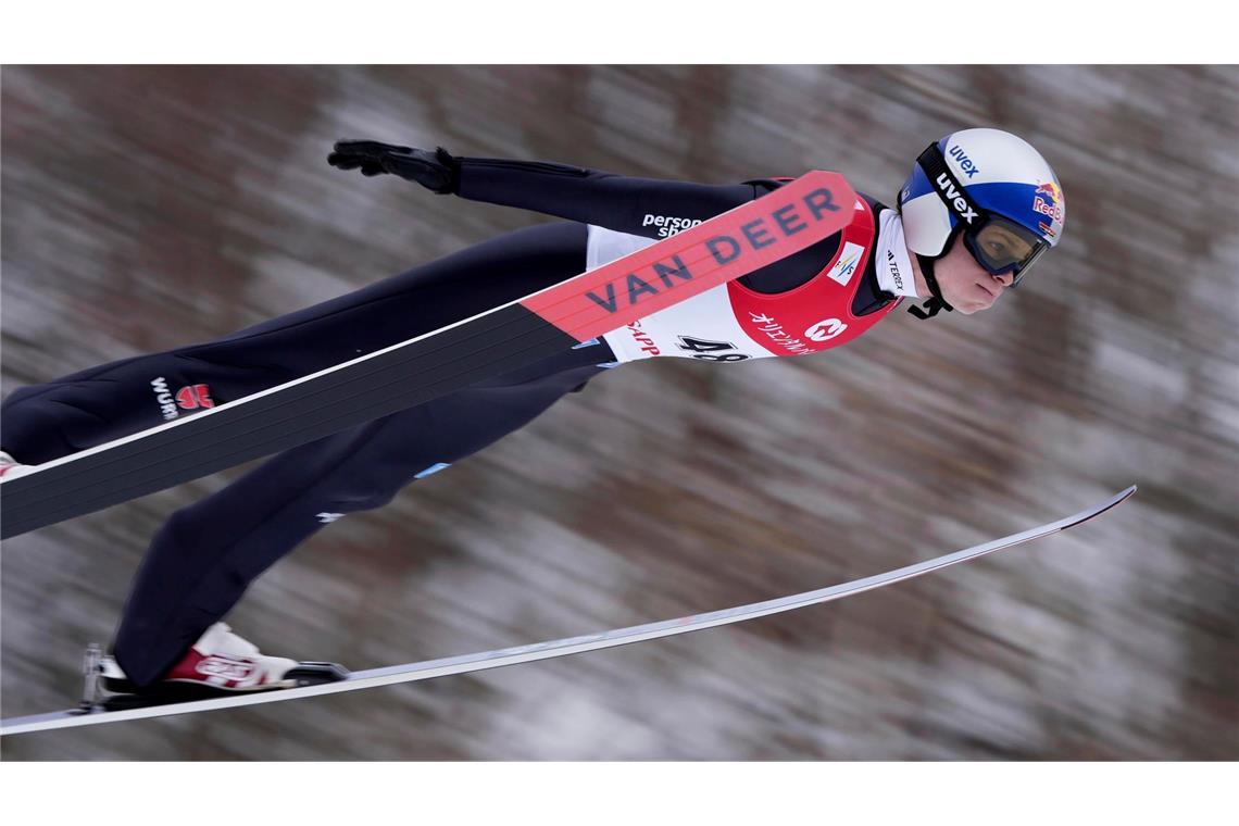 Podest weit weg: Skispringer verpatzen WM-Generalprobe Bester Deutscher auf Rang neun: Andreas Wellinger.