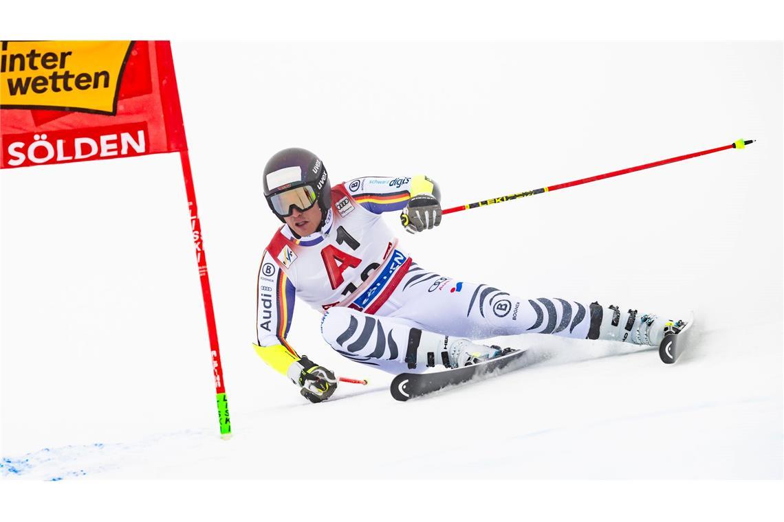 Deutsche Hoffnungsschimmer beim Sieg des Ski-Dominators Bester Deutscher beim Saisonauftakt in Sölden: Anton Grammel.