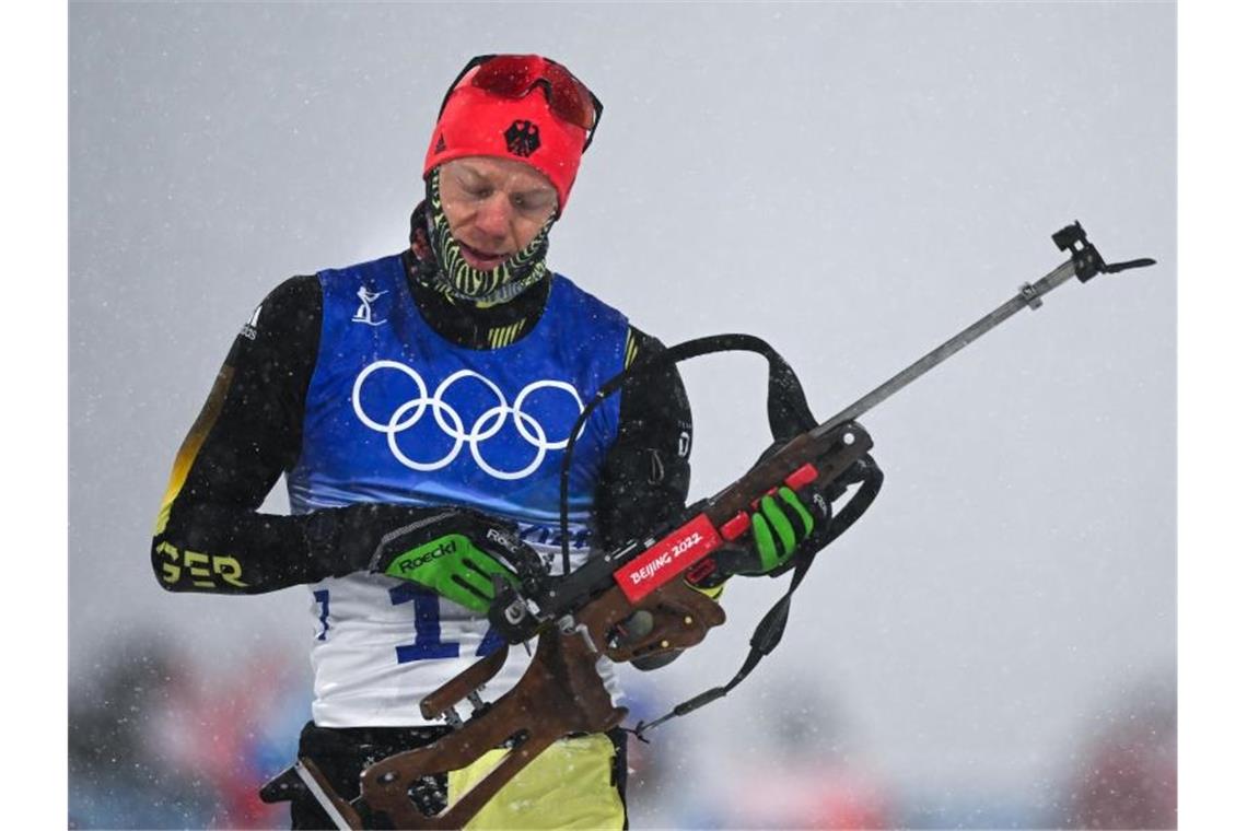 Rees Sechster in Verfolgung - Gold für Fillon Maillet Bester deutscher Biathlet bei der Verfolgung: Roman Rees. Foto: Hendrik Schmidt/dpa-Zentralbild/dpa
