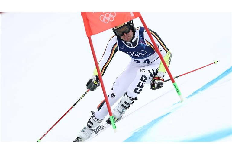 Bester Deutscher im Riesenslalom: Alexander Schmid.