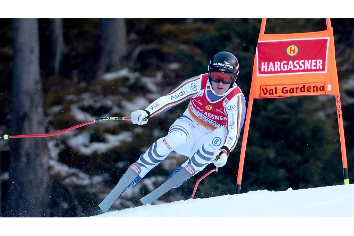 Bester Deutscher in der ersten Abfahrt von Gröden: Romed Baumann.