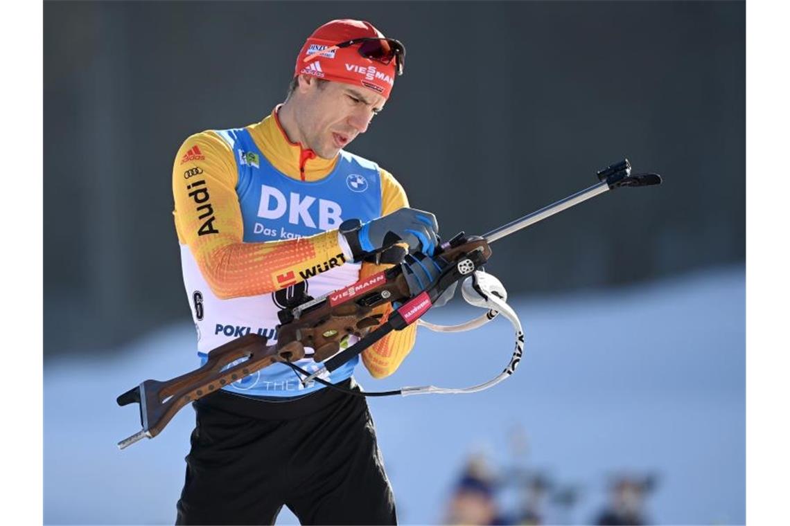 Viele Schießfehler kosten Biathleten Podest in Tschechien Bester Deutscher über 10 Kilometer in Tschechien: Arnd Peiffer. Foto: Sven Hoppe/dpa