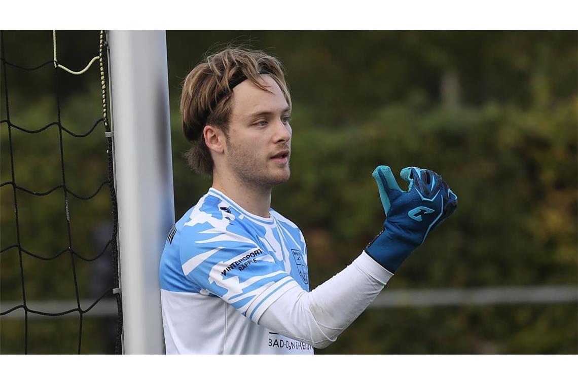 Bester Keeper der Spvgg Warmbronn: Fynn Jannis Kleinschmidt stand parallel mit seinen zwei Torwart-Kollegen auf dem Feld, als einziger jedoch zwischen den Pfosten.