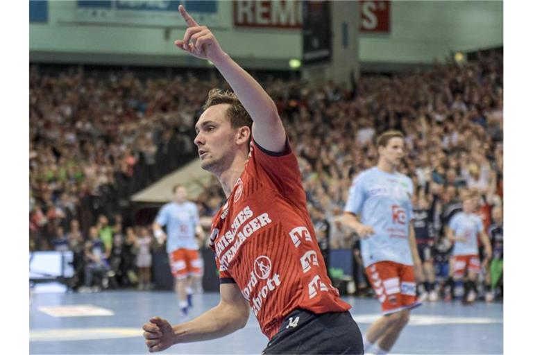 Bester Werfer beim Flensburger Sieg gegen Berlin: Hampus Wanne. Foto: Axel Heimken