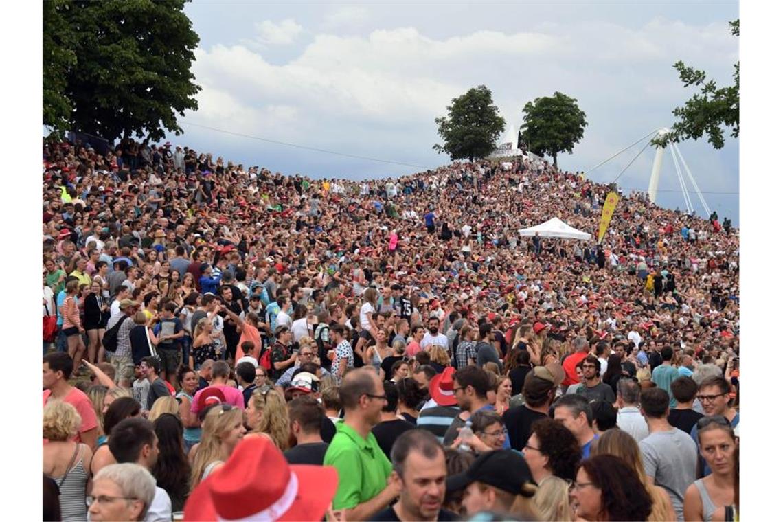 Besucher des Open-Air-Festival „Das Fest“ . Foto: Uli Deck/Archivbild