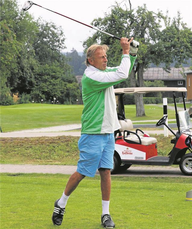 Bewies sein Können im Umgang mit dem kleinen Golfball: Christoph Daum.Foto: C. Sage