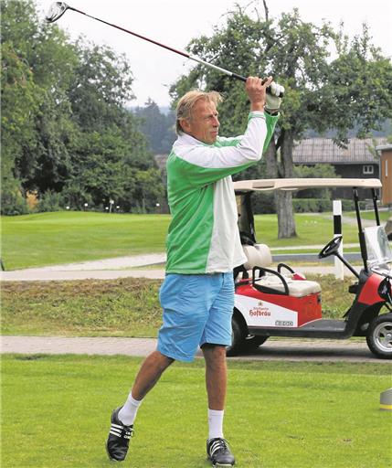 Bewies sein Können im Umgang mit dem kleinen Golfball: Christoph Daum.Foto: C. Sage