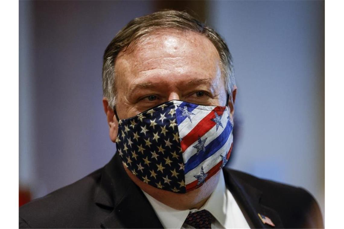 Bezeichnet den Iran als führenden staatlichen Sponsor von Terror und Antisemitismus: US-Außenminister Mike Pompeo. Foto: Mike Segar/Reuters/AP/dpa/Arrchiv