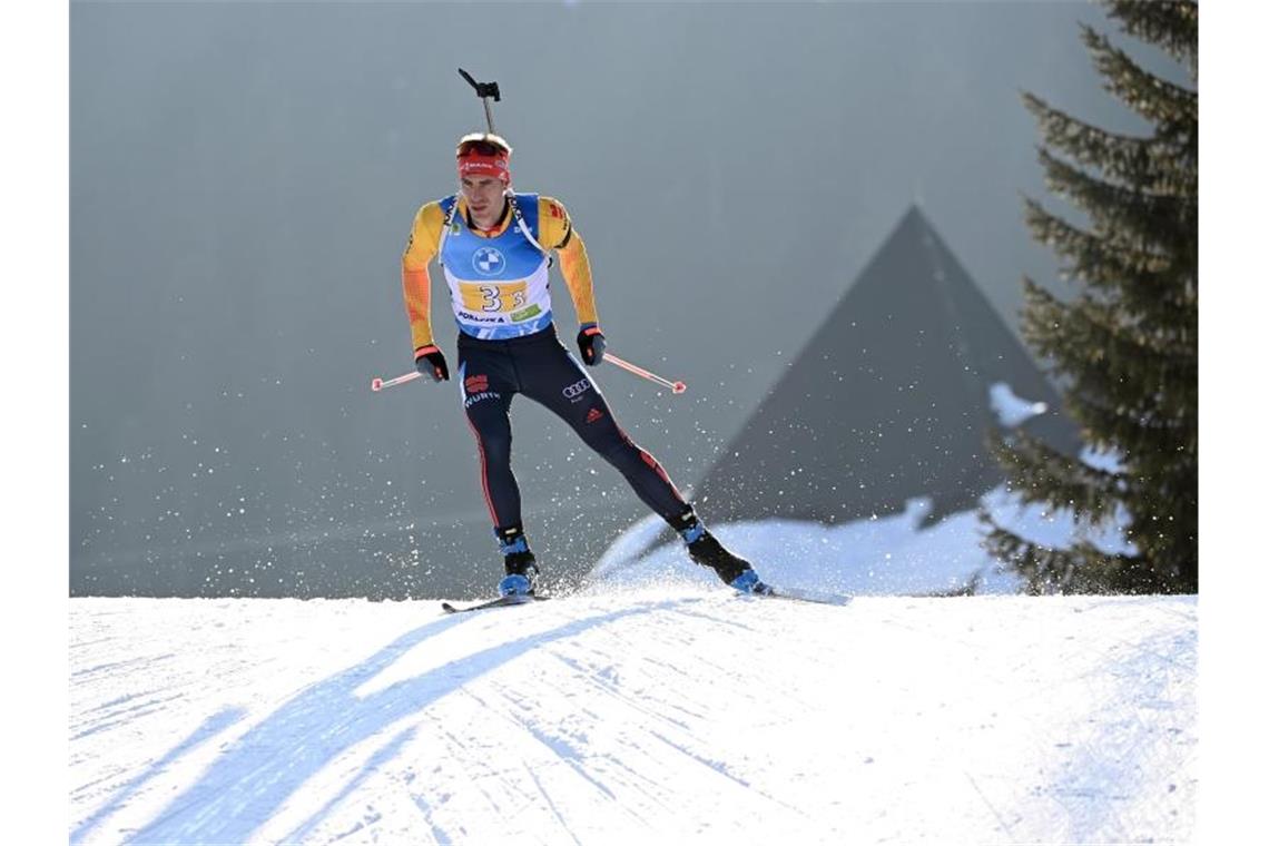 Biathlet Arnd Peiffer peilt beim Weltcup in Nove Mesto die nächste gute Platzierung an. Foto: Sven Hoppe/dpa