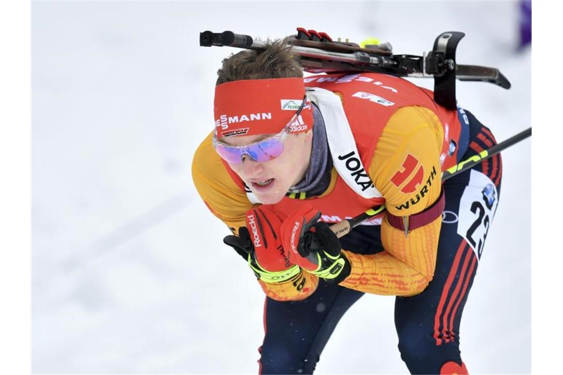 Das bringt der Wintersport am Samstag Biathlet Benedikt Doll wird am Samstag verfolgt werden. Foto: Kerstin Joensson/AP/dpa