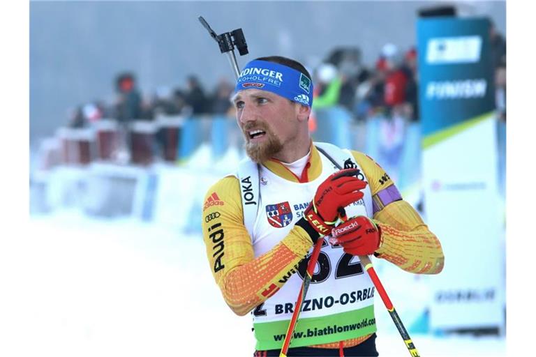 Biathlet Lesser will sich noch für die WM qualifizieren. Foto: J·n Kroöl·k/TASR/dpa