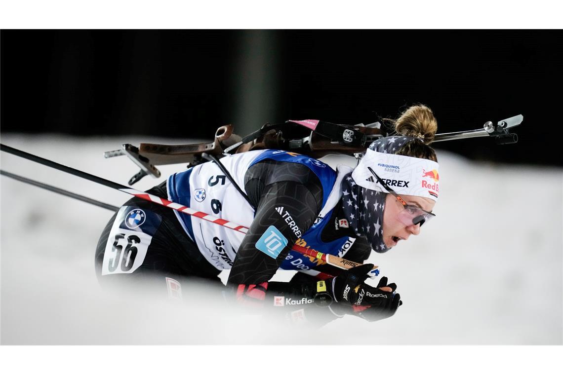 Biathletin Selina Grotian sieht sich gut für Olympia vorbereitet. (Archivbild)