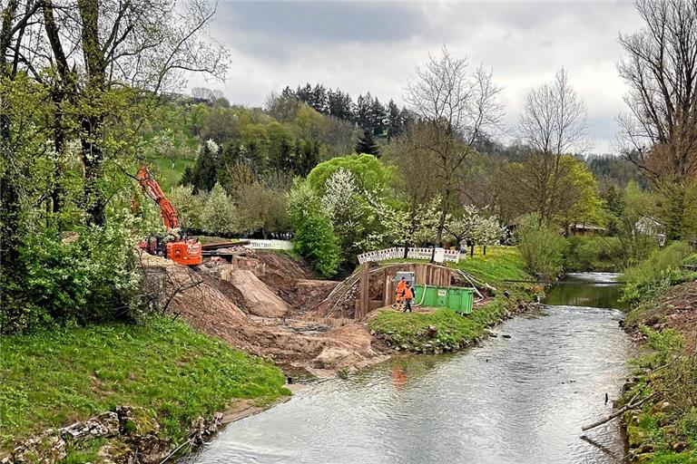 Große Fortschritte beim Hochwasserrückhaltebecken Oppenweiler