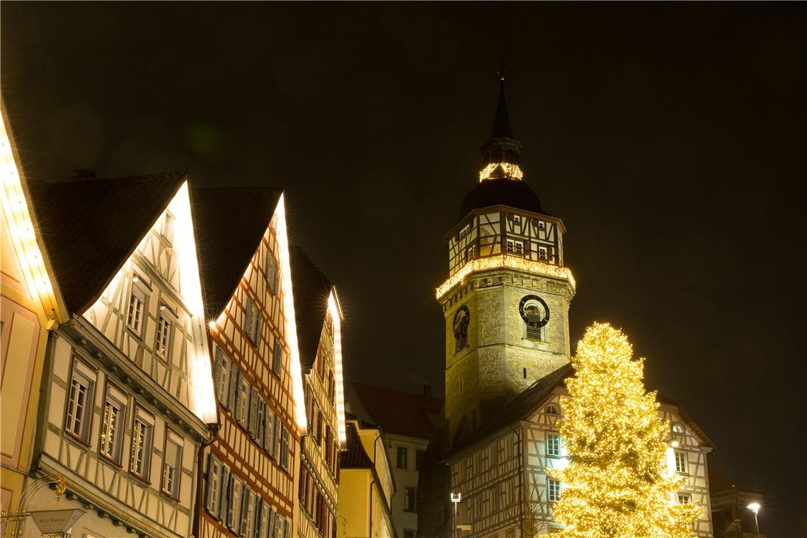 Stadtturm ist derzeit kaum beleuchtet