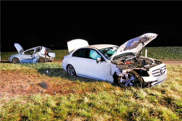 Heftiger Crash auf der B29