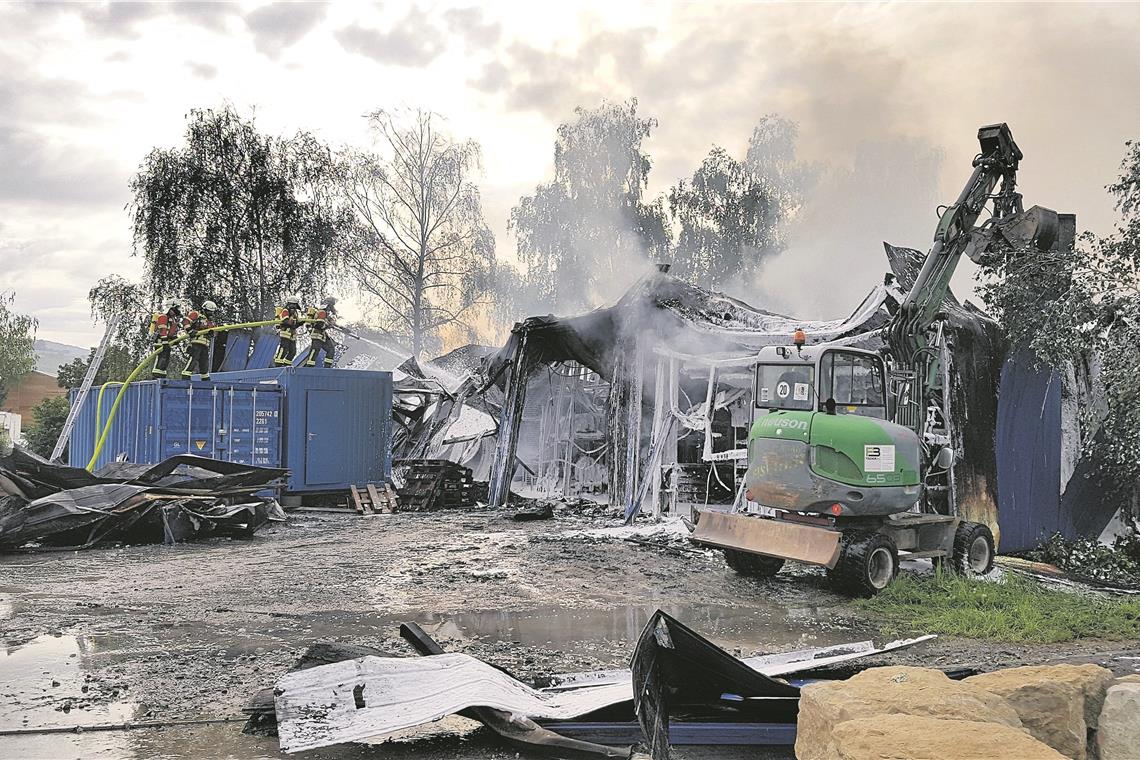 Suche nach Brandursache in Remshalden in vollem Gange