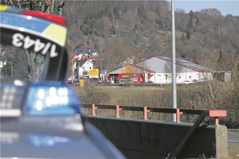Bombendrohung gegen Discounter