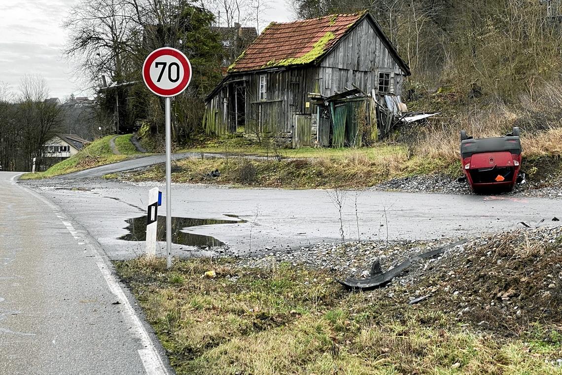 Unfall zwischen Burgstall und Birkhau