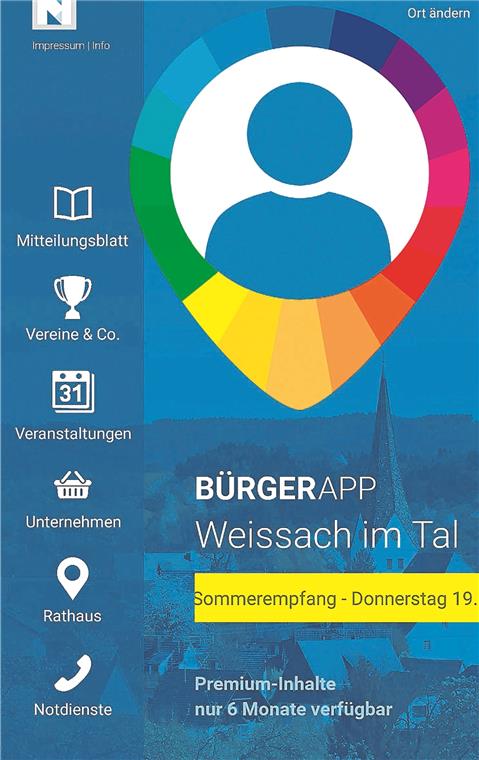 Das Rathaus auf dem Smartphone Das Rathaus auf dem Smartphone