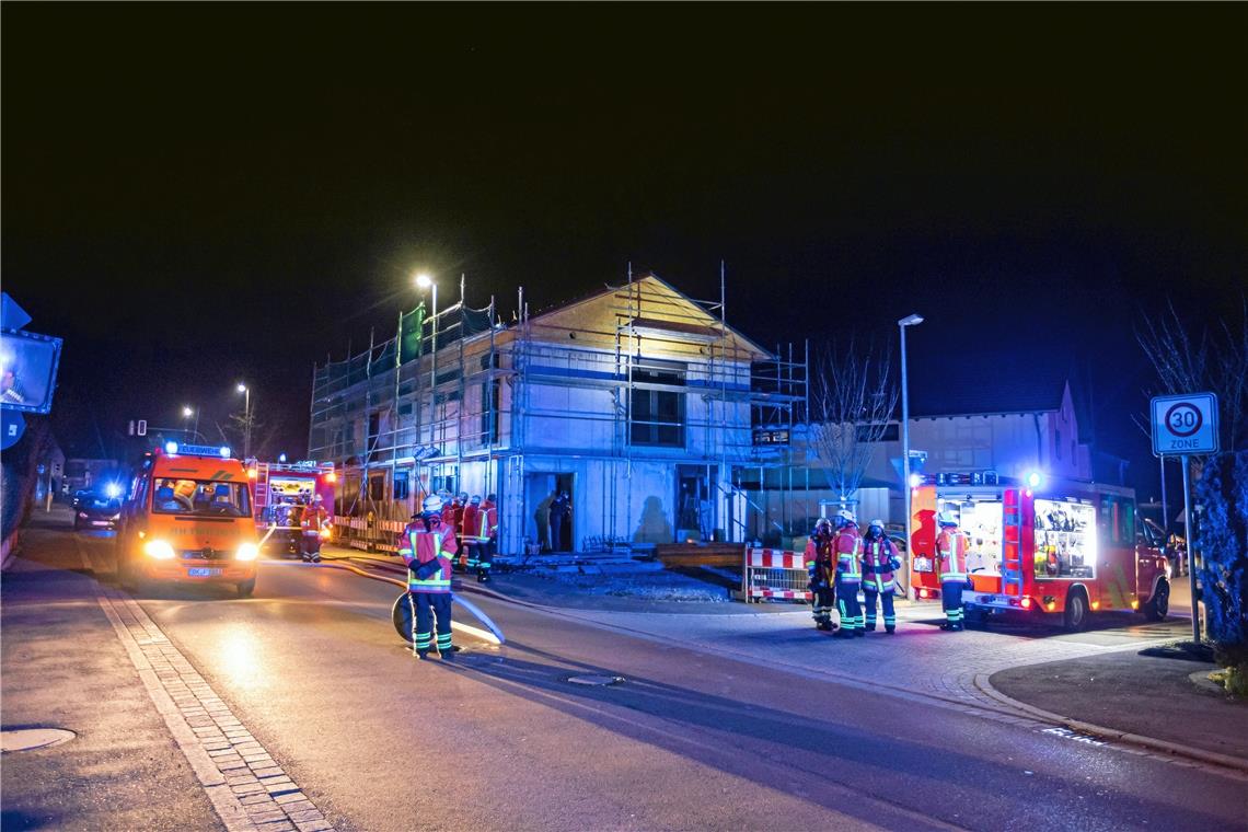 Backnang-Heiningen: Zweimal Brandstiftung im Rohbau Backnang-Heiningen: Zweimal Brandstiftung im Rohbau