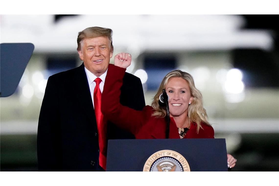 Bild aus glücklicheren Zeiten: "Die Partei gehört ihm", sagte Greene einst über Trump. (Archivbild)