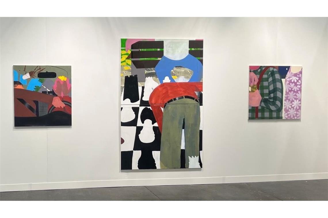 Bilder von Carlo Krone bei der Armory Show in New York am Stand der Galerie Thomas Fuchs
