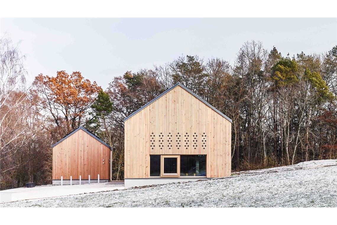 Bildungszentrum in Weil der Stadt, entworfen in Holzbauweise vom Stuttgarter Büro lohrmannarchitekten.