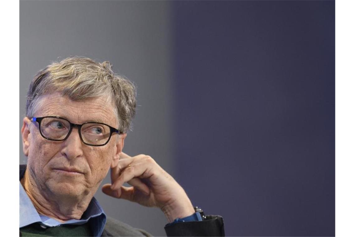 Bill Gates hat die G20-Staaten aufgerufen, mehr Geld für die Entwicklung eines Impfstoffs bereitzustellen. Foto: Gian Ehrenzeller/KEYSTONE/dpa