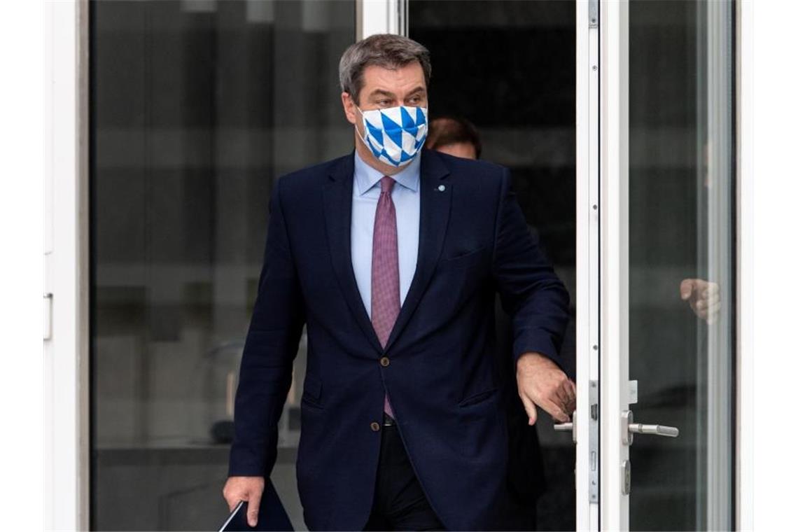 „Bin sehr erleichtert, dass der Wahlkrimi ein gutes Ende genommen hat“, sagt Bayerns Ministerpräsident Markus Söder. Foto: Matthias Balk/dpa Pool/dpa